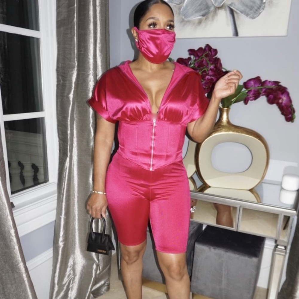 Corset short set with mask